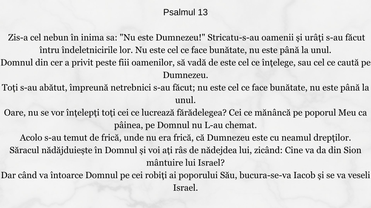 Psalmul 13