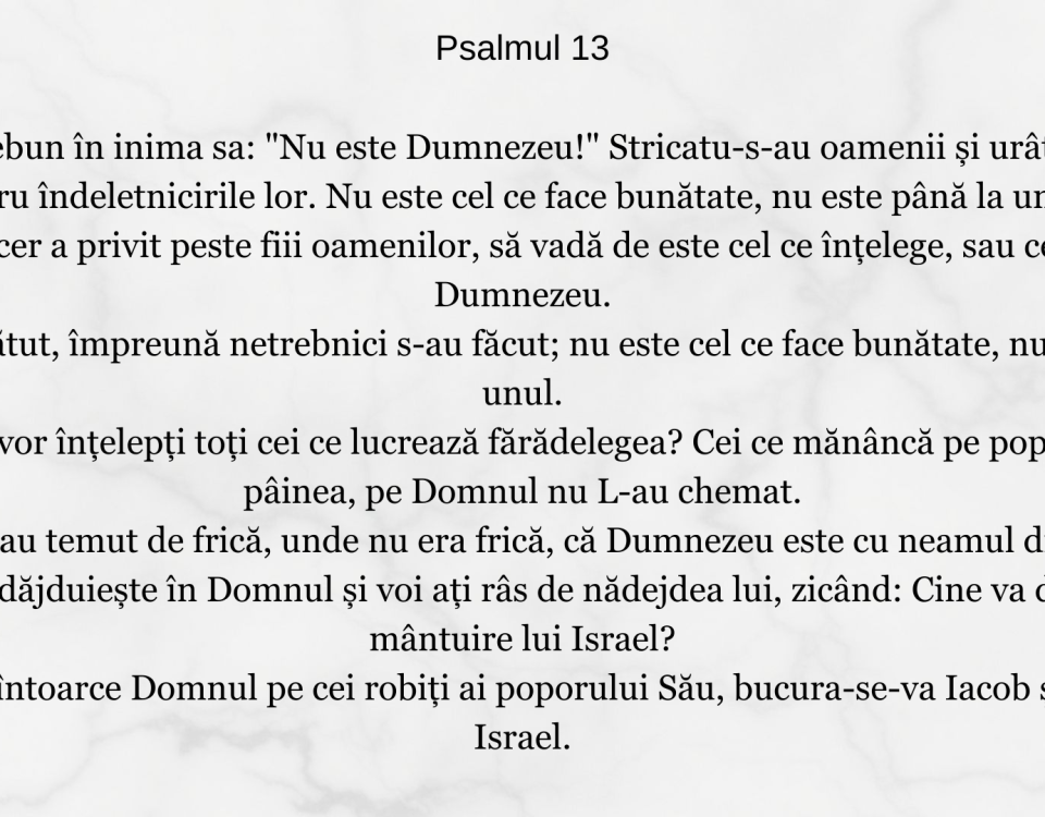Psalmul 13