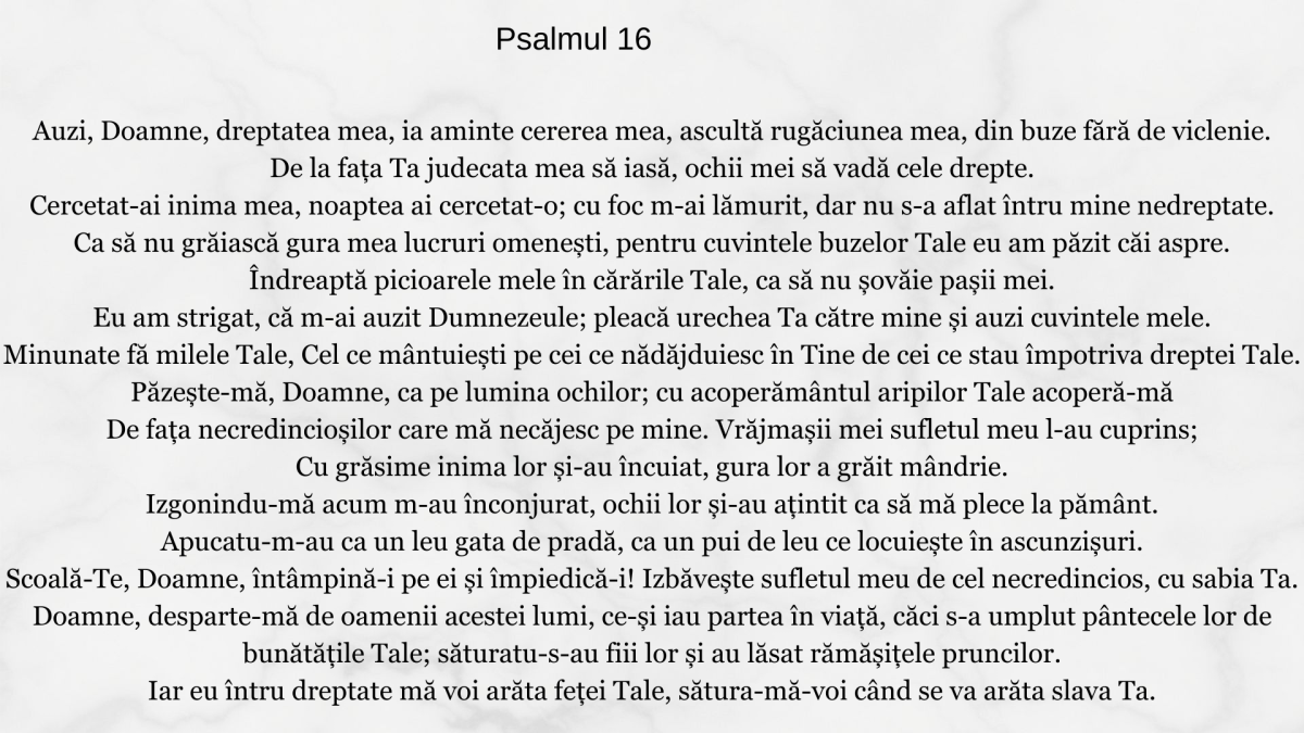 Psalmul 16