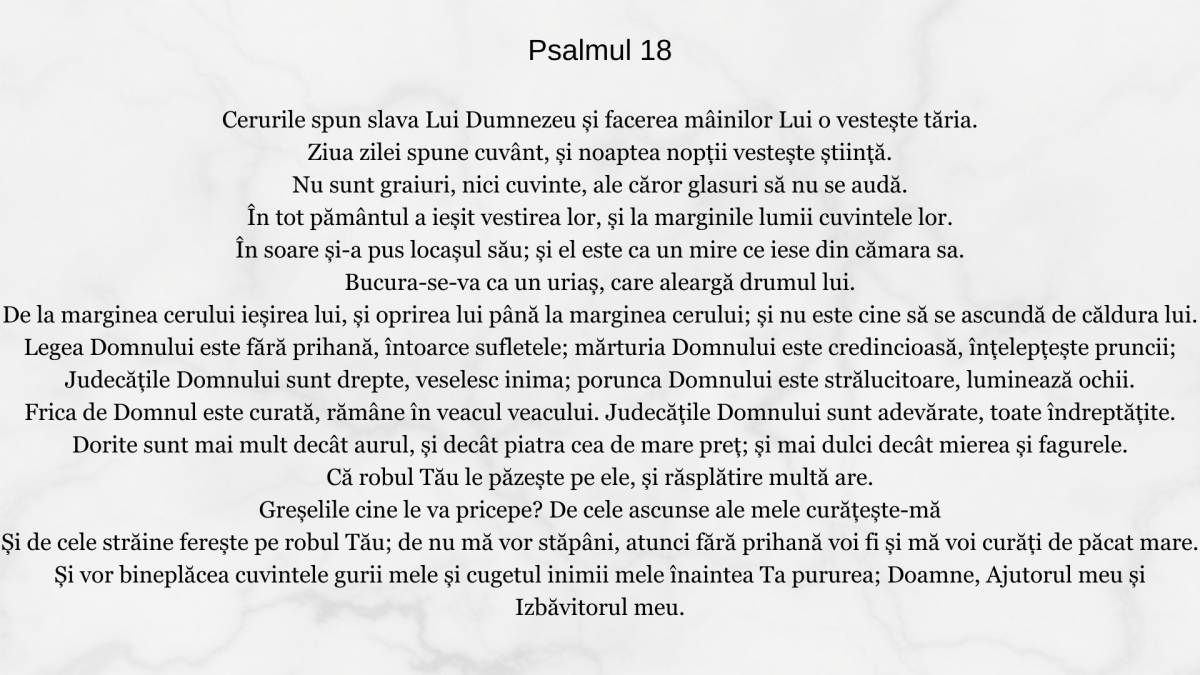 Psalmul 18