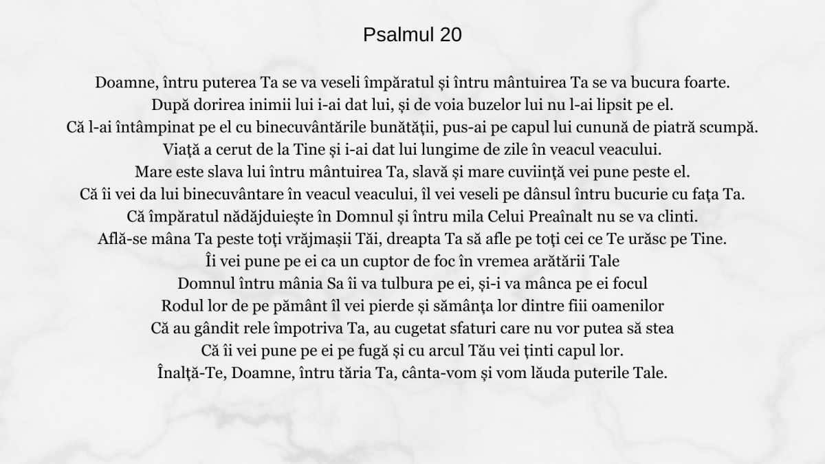 Psalmul 20