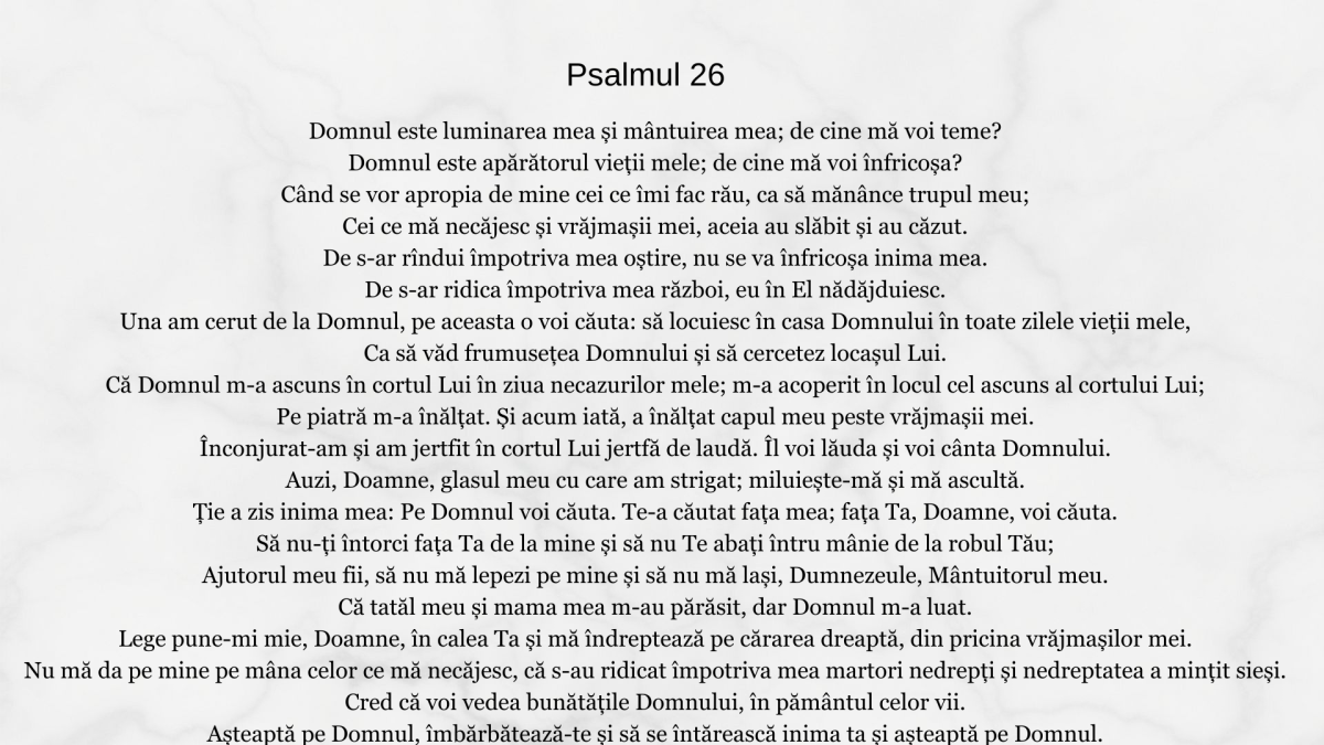 Psalmul 26