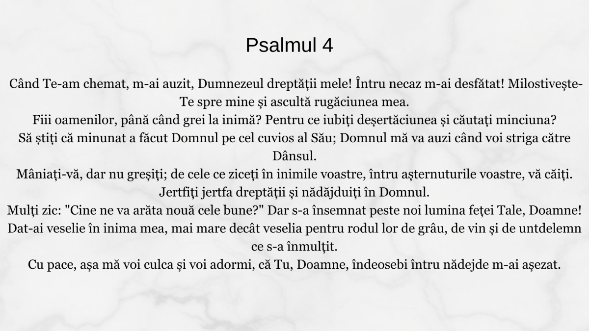 Psalmul 4
