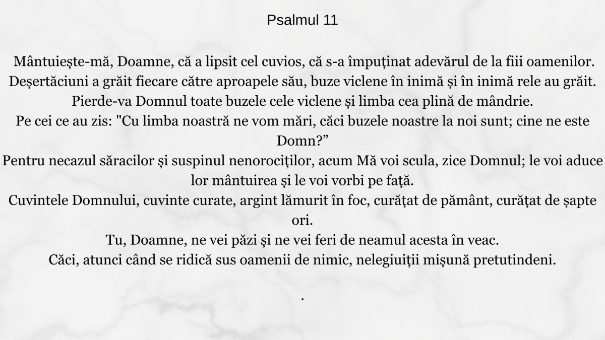Psalmul 11